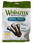 Whimzees Wellness Brushzees Dog Dental Treats, Natural Chews, Medium 25-40 Lbs. Fixed Price $24.99.