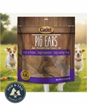 Cadet Natural Pig Ears For Dogs 12 Pack 100% Pork Oven Roasted Dental Chews. Fixed Price $30.83.