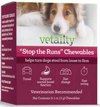 Stop The Runs Dog Anti Diarrhea Medicine 6 Count Chewable Chicken Flavor. Fixed Price $19.92.