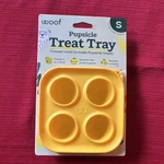 Woof Popsicle Small Treat Tray Freezer Mold 4 Cavity Silicone Ice Yellow. Fixed Price $9.00.