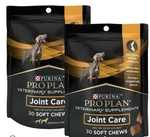 Purina Proplan Veterinary Joint Care Chews M/l Dog 30 Soft Bags- 10/26. Fixed Price $22.50.