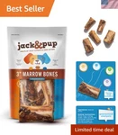 Jack&pup Smoked Beef Marrow Bones For Dogs - 6 Count, Ideal Heavy Chewers. Fixed Price $37.79.