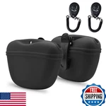 Audwud Silicone Dog Treat Pouch With Training Clicker, Clip-on, Portable. Fixed Price $22.45.