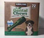 Kirkland Signature Dental Chews, 72-COUNT. Fixed Price $43.00.