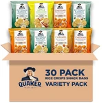 Quaker Rice Crisps, Gluten Free, 4 Flavor Sweet And Savory Variety Mix, Single. Fixed Price $29.91.