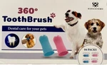 360 Dog Toothbrush Finger 4 Pack Silicone Pet Dental Cleaner Bpa Free. Fixed Price $6.99.