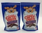 Lot Of 2CANINE Carry Outs Dog Treats Snacks Sausage Links Beef Flavor 5 Oz.. Fixed Price $10.99.