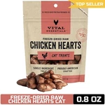 Vital Essentials Freeze Dried Chicken Hearts Cat Treats 0.8 Oz. Fixed Price $16.33.