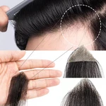 Bald Spot Patch Frontal Hairpiece Human Toupee Topper Thin Pu Skin Hairline. Fixed Price $13.45.
