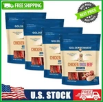 4 Bag Golden Rewards Chicken, Duck,beef Variety Dry Jerky Dog Treats 12 Oz. Fixed Price $41.83.