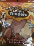 Lovin' Tenders Real Duck,beef,salmon,chicken & Lamb Soft Chew Dog Treats. Fixed Price $17.49.