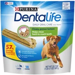 Purina Dentalife Large Dog Chews, Daily, 18 Ct. Pouch. Fixed Price $13.07.