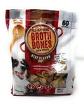 New Nyla Beef Broth - All Natural Bones For Dogs, 60 Count, 2.6 Lbs, Treats. Fixed Price $24.99.