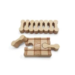11 Pcs Deluxe Wooden Dog Bone Track Connectors For Railway - Zany Trains. Fixed Price $8.99.