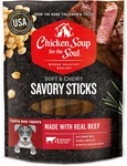 All Natural Premium Savory Sticks Soft & Chewy Dog Treats, Real Beef First Ingre. Fixed Price $11.99.