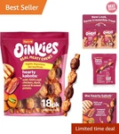 All-natural Oinkies Hearty Kabob Chews With Chicken, Duck & Veggies, 18 Count. Fixed Price $21.99.