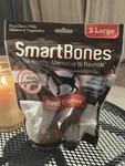 Smartbones Large Beef Chew Dog Treats, 3 Count, Sealed!. Fixed Price $16.99.