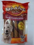 Hartz Oinkies Smoked Pig Skin Bacon Flavored Wrap Dog Treat Chews - 8 Pack. Fixed Price $11.99.