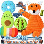Zeaxuie 9 Pack Luxury Puppy Toys For Teething Small (no-stuffed Fox). Fixed Price $18.99.
