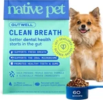 Native Pet Gutwell Clean Breath Dog Dental Powder Plaque Tartar Remover 60 Scoop. Fixed Price $17.99.