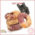 Asmpet Dog Treats, Chicken Duck Wrapped Rawhide Donuts, Dental Care. Fixed Price $22.34.
