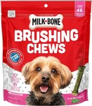 Milk-bone Fresh Breath Brushing Chews, 48 Mini Daily Dental Dog Treats. Fixed Price $17.01.