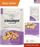 Crumps Naturals 2.3-OUNCE Beef Liver Bites: All-natural, Grain-free Treats. Fixed Price $13.59.