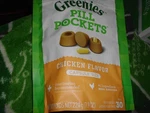 Greenies Pill Pocket For Dogs - Chicken Flavor, Tablet Size 30 Treats 7.9 Oz. Fixed Price $11.00.