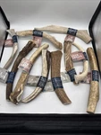 Lot Of Ten Wag Brand Large & Xl Deer Elk Antler Dog Chews. Fixed Price $94.88.