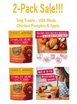 2-PACK Charlee Bear Dog Training Treats Chicken Pumpkin Apple 8OZ (16OZ For 2). Fixed Price $9.88.