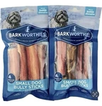 Barkworthies Bully Stick Odor Free For Small To Medium Dogs 2 Pack Bundle. Fixed Price $10.00.