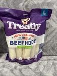 Treatly 100% Usa Beefhide Bones & Rolls LARGE-10 Pack,natural. Fixed Price $19.91.