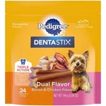 Pedigree Dentastix Dual Flavor Small Dog Dental Treats, 24 Count (pack Of 1). Fixed Price $6.59.