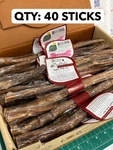 40-PACK Canine Caviar Bully 12" Sticks 100% Natural Grass Fed Buffalo Dog Chews. Fixed Price $112.49.