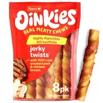 Hartz Oinkies Porkalicious Smoked Pig Skin Chicken Jerky Twists Dog Treats, 8.... Fixed Price $13.15.