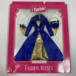 1997 Mattel Barbie Fashion Avenue Gold Blue Evening Wear 18120. Fixed Price $29.99.