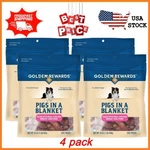 New 4 Pack Golden Rewards Air- Dried Jerky Treats Pigs In Blanket Dogs 16LB. Fixed Price $37.73.