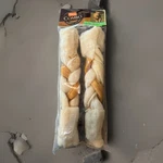 Package Of 2 Hartz Combo Rawhide Pig Skin Chew 10" Large Dog - New. Fixed Price $5.19.