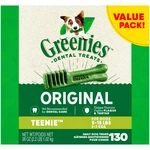 Greenies Original Teenie Natural Dental Dog Treats Pack Of 130. Fixed Price $29.12.