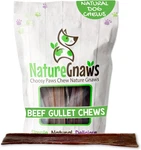 Nature Gnaws Beef Gullet Chews For Large Dogs 9-10" (50 Count) Natural Je. Fixed Price $71.49.