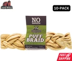 Redbarn Puff Braid Dog Treat Chew Beef Esophagus Natural Large 10 Count*. Fixed Price $79.95.