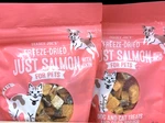 2 X Trader Joe Freeze Dried Just Salmon For Pets Dog & Cat Treats 1.5 Oz. Fixed Price $19.90.