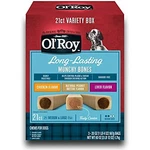 Ol' Roy Munchy Bones Dog Treats Variety Box, Chicken, Peanut Butter, Liver, 21. Fixed Price $39.95.