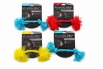 4 Small Dog Playology Dual Layer Bone Toy 2 Blue Pb 1 Yellow & Beef Red. Fixed Price $36.99.