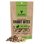 Vital Essentials Rabbit Bites Freeze Dried Raw For Dogs. Fixed Price $12.99.