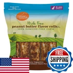 Canine Naturals Peanut Butter Chew - 100 Rawhide Dog Treats Made Real. Fixed Price $38.17.