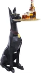 Geometric Dog Butler Accent Table With Tray For Modern Home Decor (black). Fixed Price $299.99.