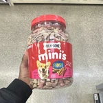 Milk-bone Mini's Flavor Snacks Dog Biscuits Colored By Natural Ingredients 36OZ. Fixed Price $24.00.