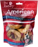 American Beefhide 3" Bagels Dog Chew Treats - Chicken Flavor, 4 COUNT/1 Pack. Fixed Price $14.99.