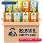 Quaker Rice Crisps, Gluten Free, 4 Flavor Sweet And Savory Variety Mix, Single. Fixed Price $21.09.